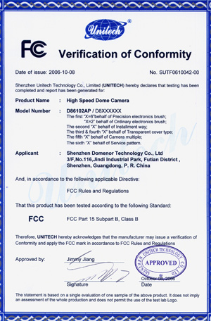 Domenor-Verification of Conformity
